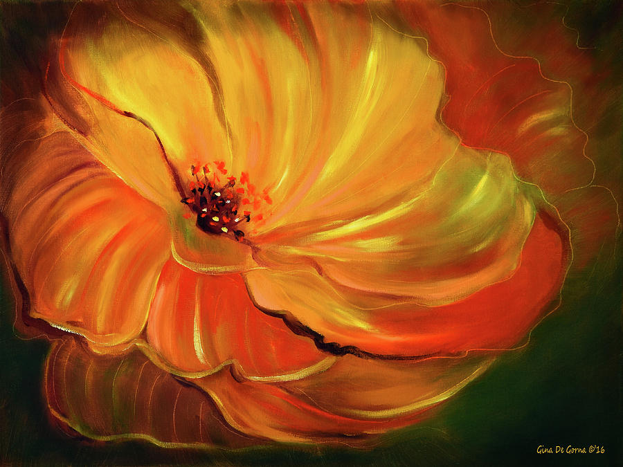 Flower #1 Painting by Gina De Gorna