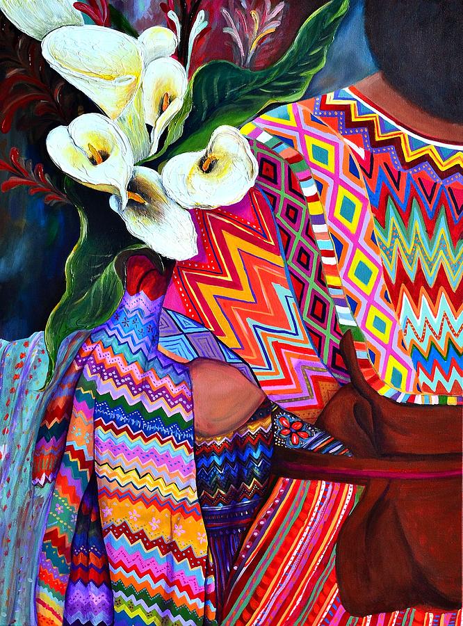 Flower Painting - Flower Girl #1 by Cristina Gosserez
