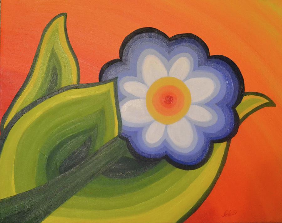 Flower Power #1 Painting by Nancy Sisco