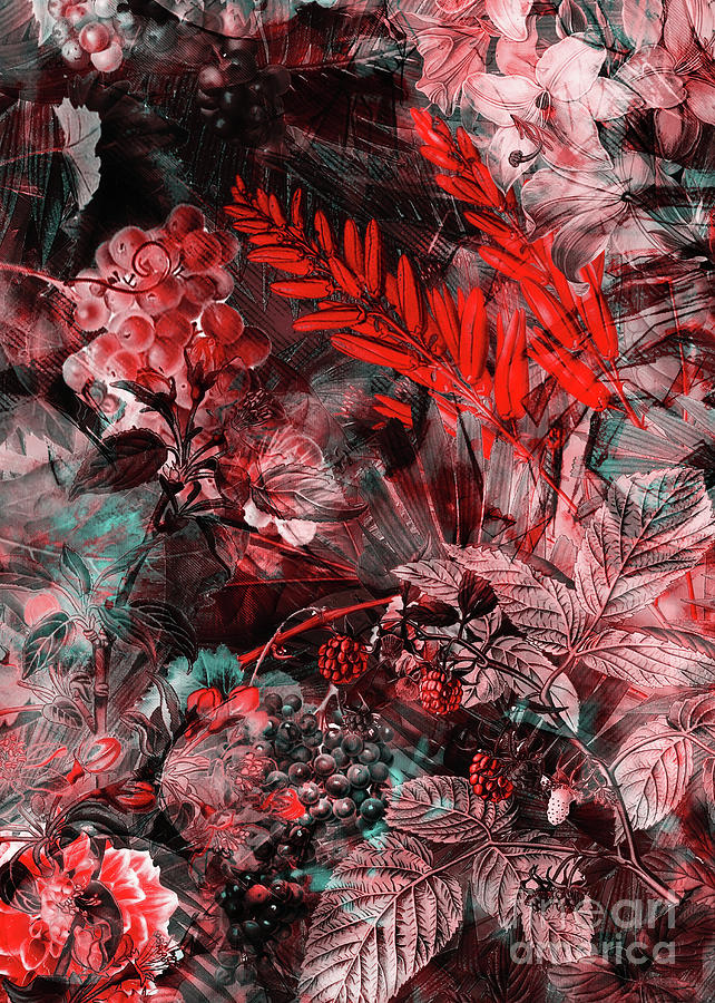 Flowers #1 Digital Art by Justyna Jaszke JBJart