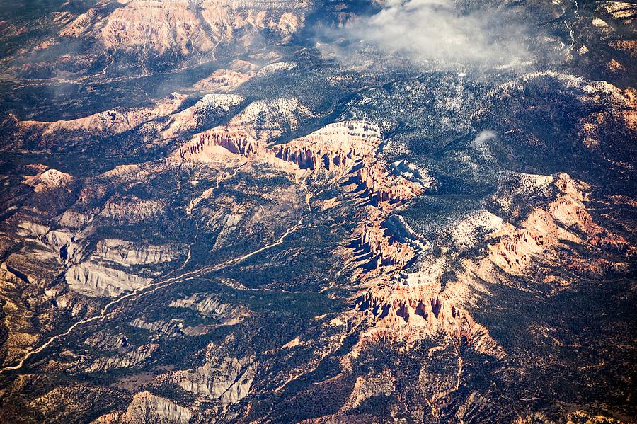 Flting Over Grand Canyon Mountains In Arizona Near Flagstaff #1 Photograph by Alex Grichenko