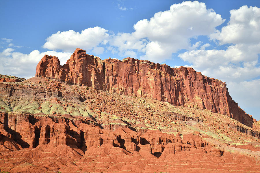 Fluted Wall in Capitol Reef #1 Photograph by Ray Mathis