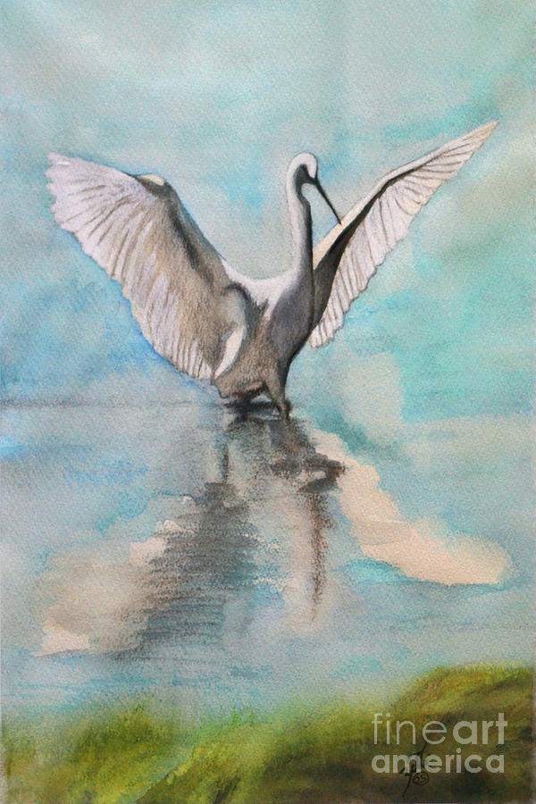 Fly to Western Heaven Painting by Suzette Kallen