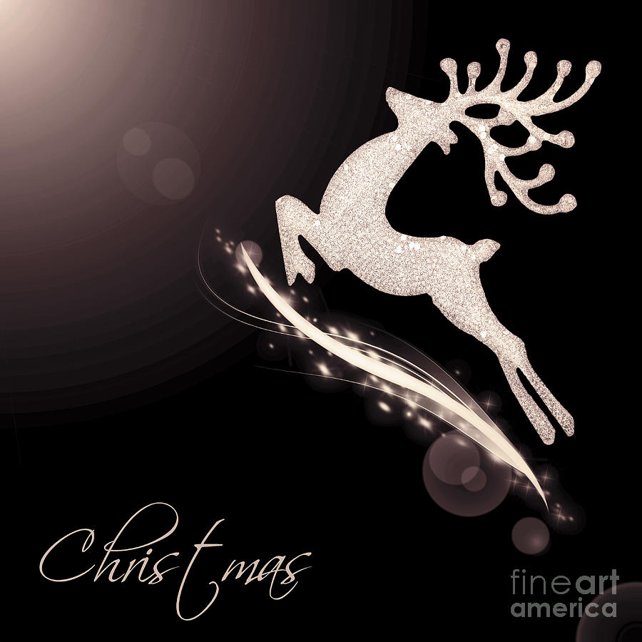 Abstract Photograph - Flying Santas reindeer #1 by Anna Om