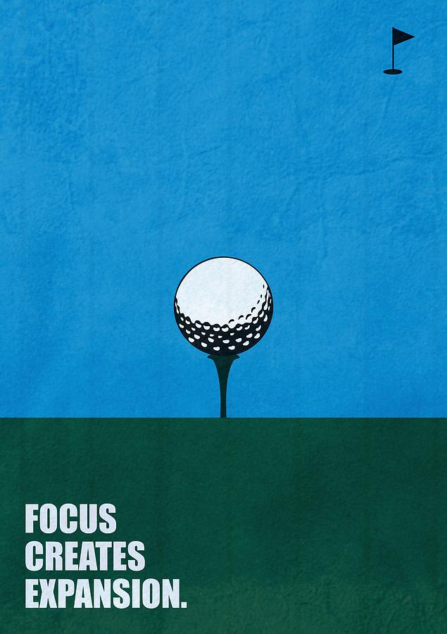 Inspirational Digital Art - Focus Creates Expansion Corporate Start-up Quotes Poster by Lab No 4