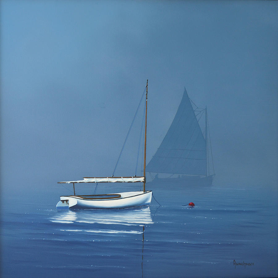 Foggy Start #2 Painting by Kenneth F Aunchman