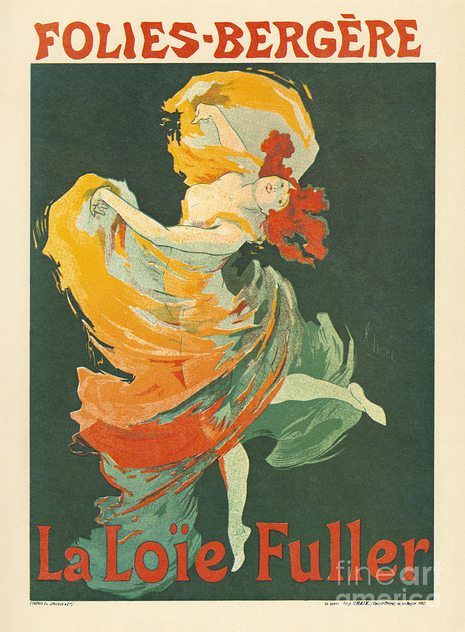 Folies Bergere #1 Drawing by Jules Cheret