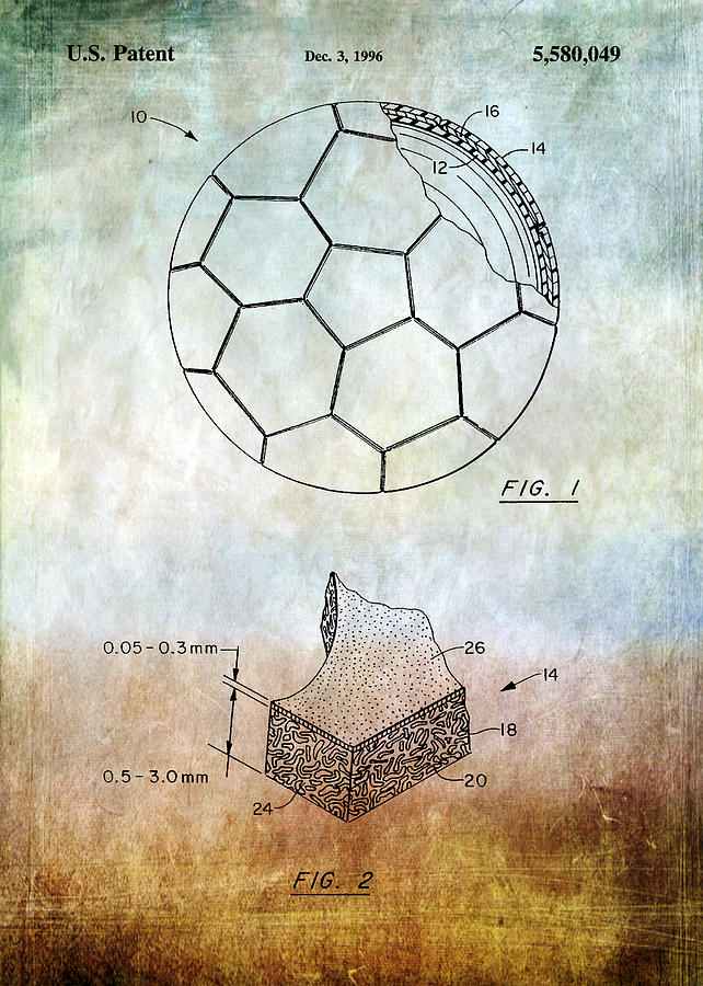 Football patent #1 Photograph by Chris Smith