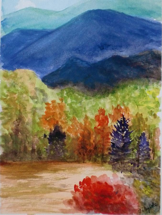 Foothills #1 Painting by Trilby Cole