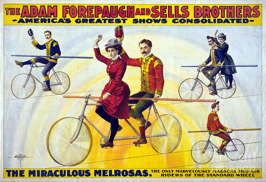Vintage Painting - Forepaugh and Sells Brothers Vintage Circus Poster #1 by Vintage Treasure