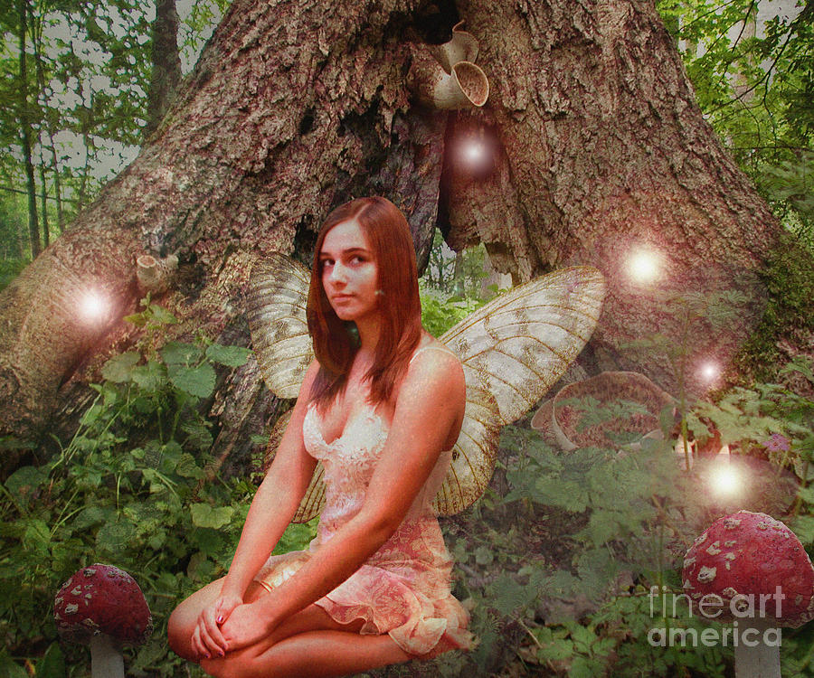 Fairy Digital Art - Forest Fairy #1 by Patti Ann Ridlon