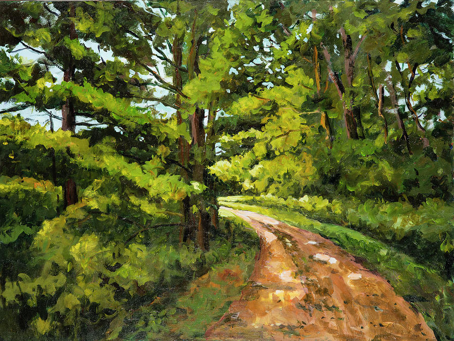 Forest Pathway #1 Painting by Ingrid Dohm
