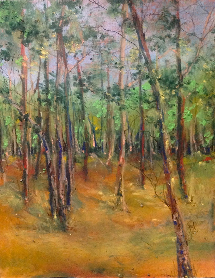 Forest Thru the Trees #1 Painting by Robin Miller-Bookhout