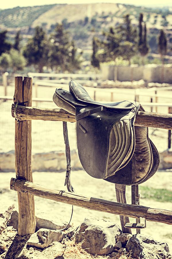 Horse Photograph - Forgotten By Time by Sotiris Filippou Horse Photograph - Forgotten By Time by Sotiris Filippou