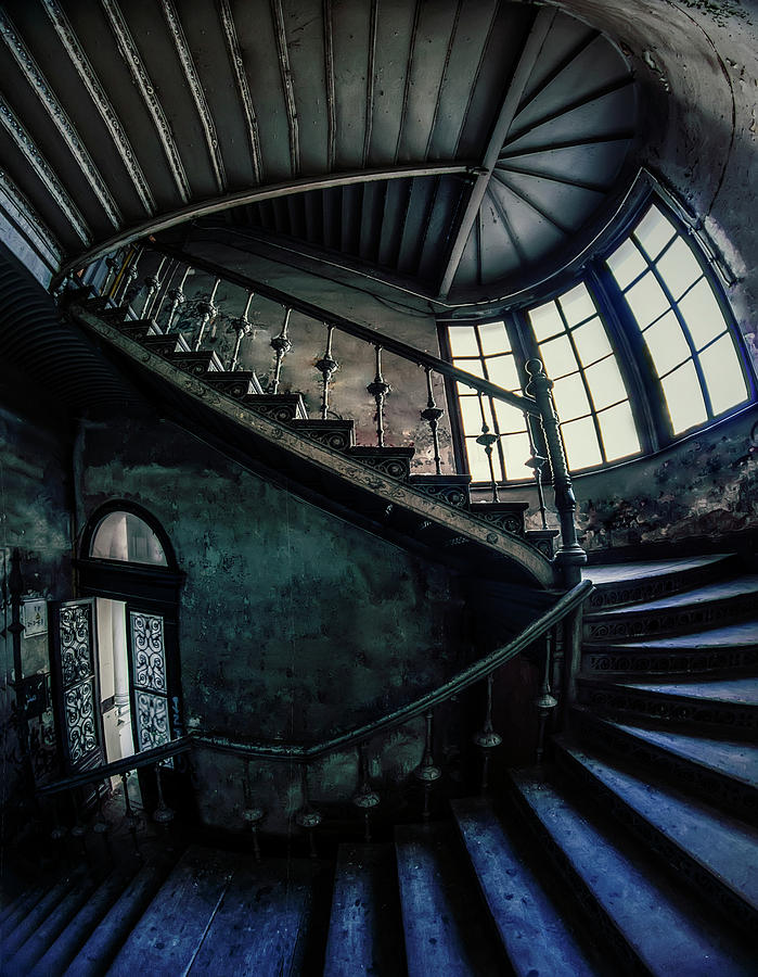 Forgotten staircase #1 Photograph by Jaroslaw Blaminsky