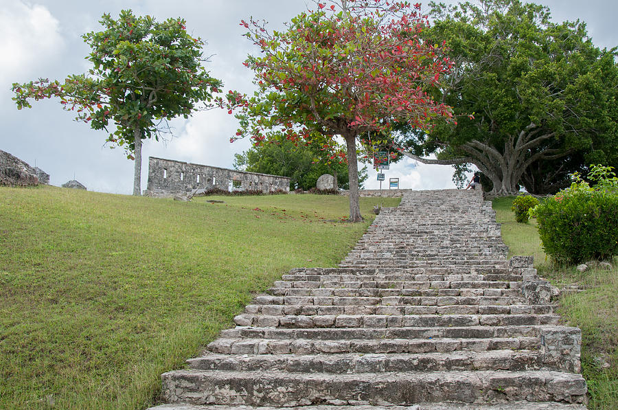 Fort of San Felipe in Bacalar #1 Digital Art by Carol Ailles