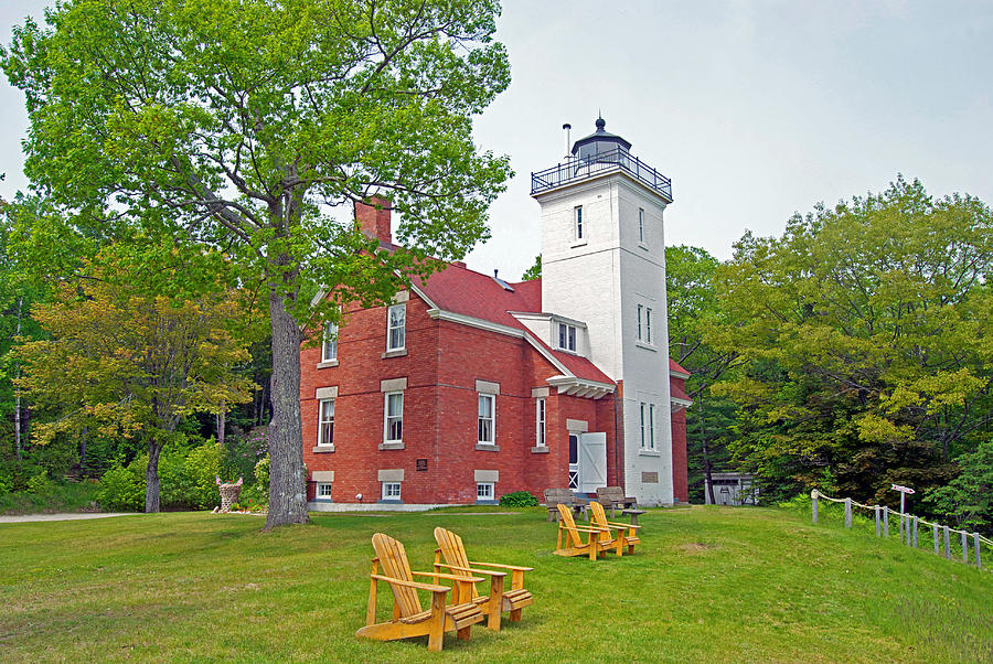 Forty Mile Point Lighthouse #1 Photograph by Michael Peychich