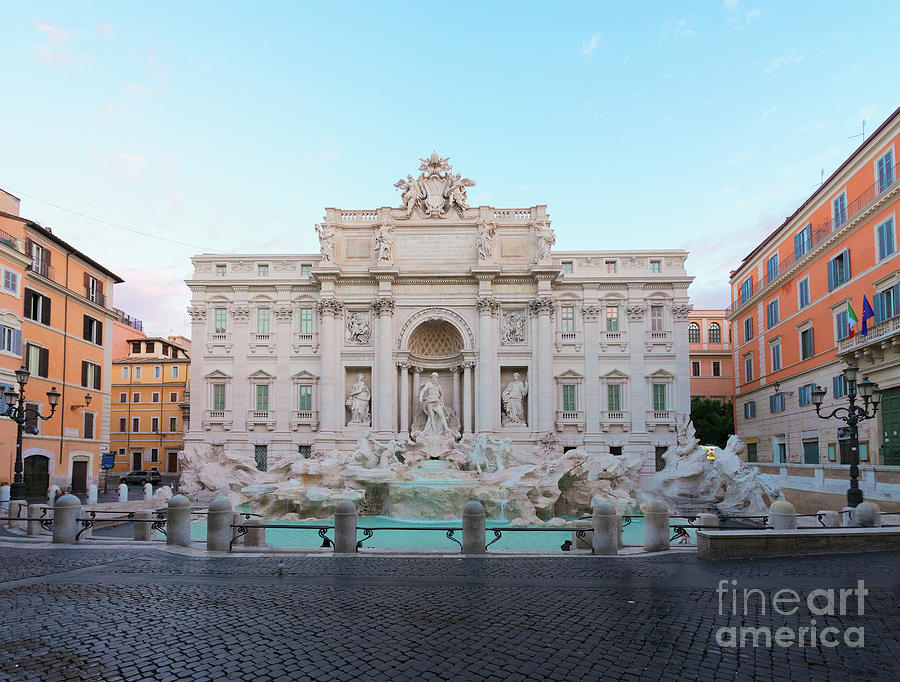 Fountain di Trevi and Sunrise, Rome Photograph by Anastasy Yarmolovich