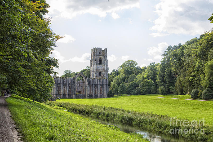 Medieval Fountains Abbey in Yorkshire Photograph by Patricia Hofmeester