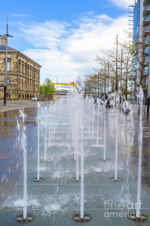 Fountains, Queens Square, Belfast #1 Photograph by Jim Orr