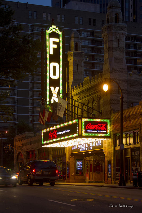 The Fox Theater and Coca Cola Atlanta Entertainment Art  Photograph by Reid Callaway