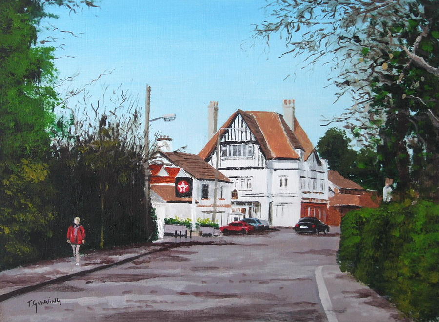 Foxrock Village Painting by Tony Gunning | Fine Art America