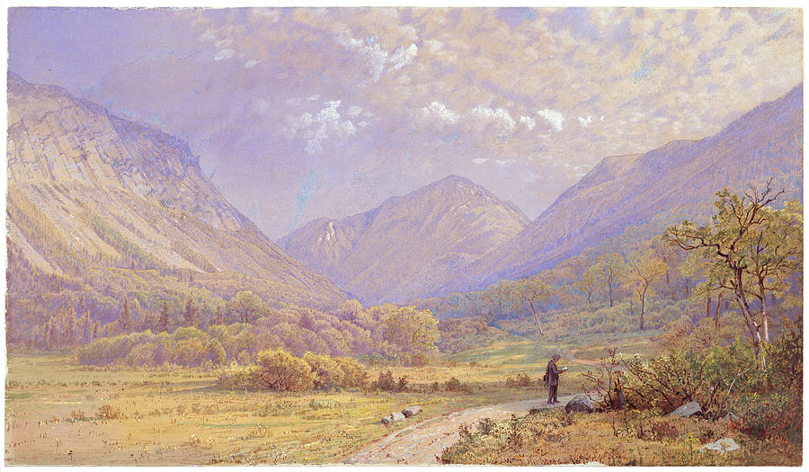 Franconia Notch, New Hampshire  #2 Drawing by William Trost Richards