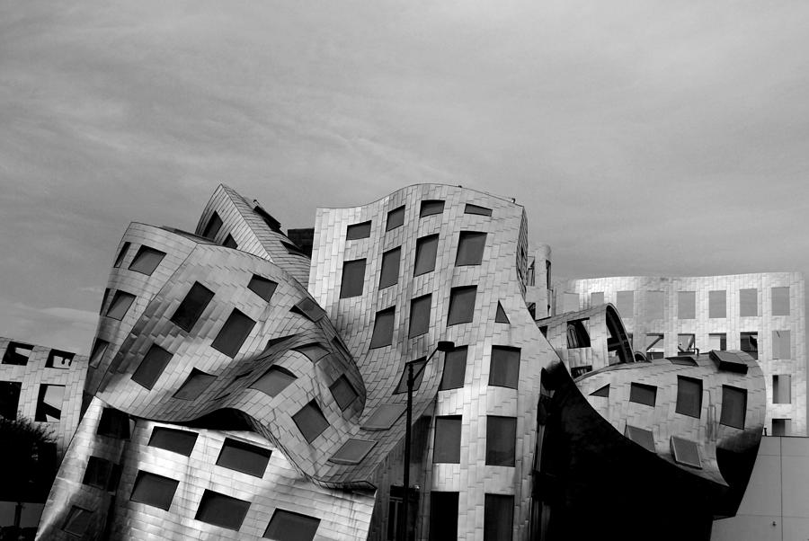 City Photograph - Frank Gehrys Lou Ruvo Center Black and White #1 by Matt Quest