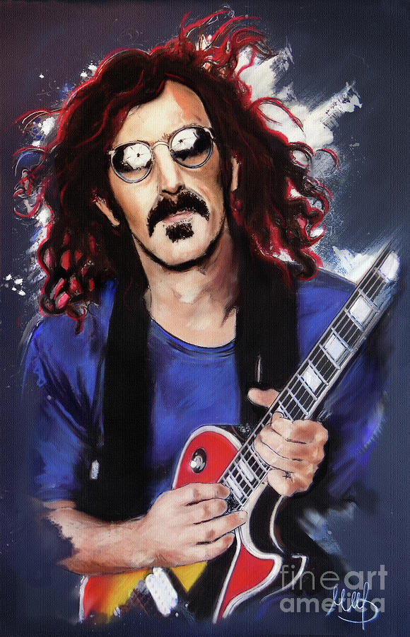 Frank Zappa Painting By Melanie D - Fine Art America