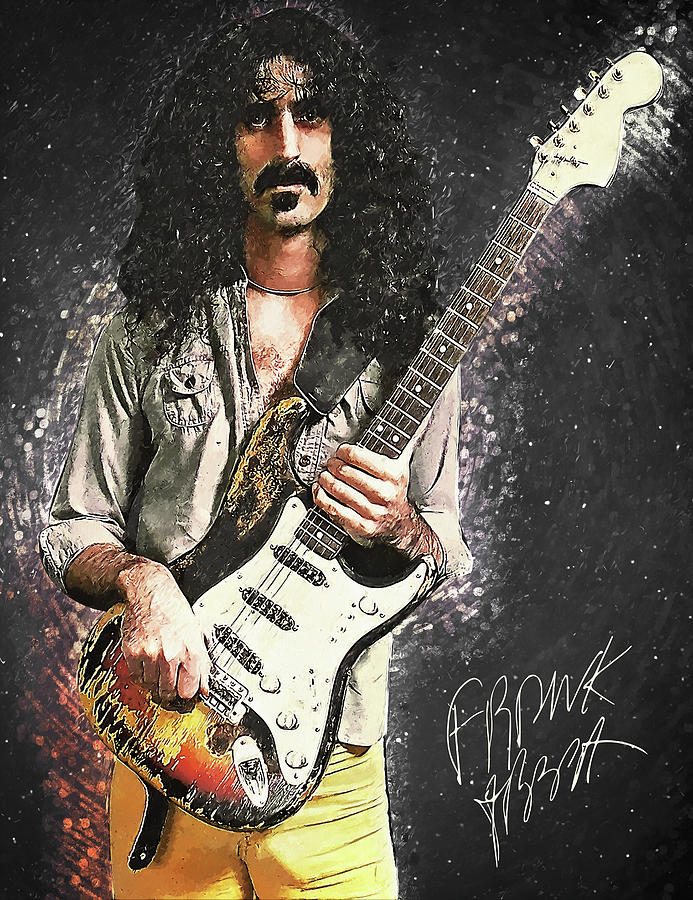 Frank Zappa Digital Art - Frank Zappa 1 by Zapista OU Frank Zappa Digital Art - Frank Zappa 1 by Zapista OU
