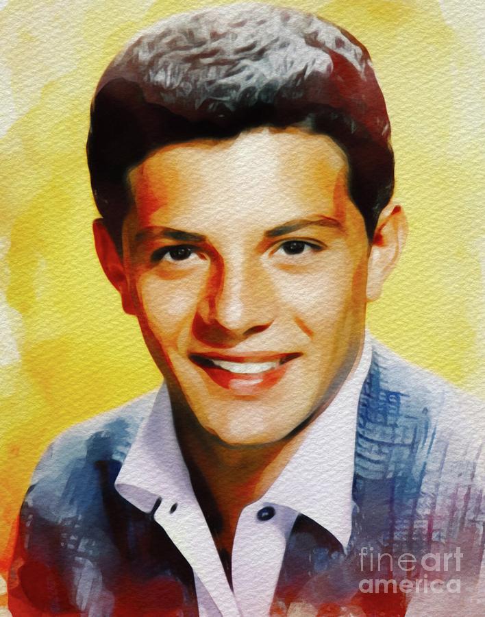 Hollywood Painting - Frankie Avalon, Music Legend #1 by Esoterica Art Agency