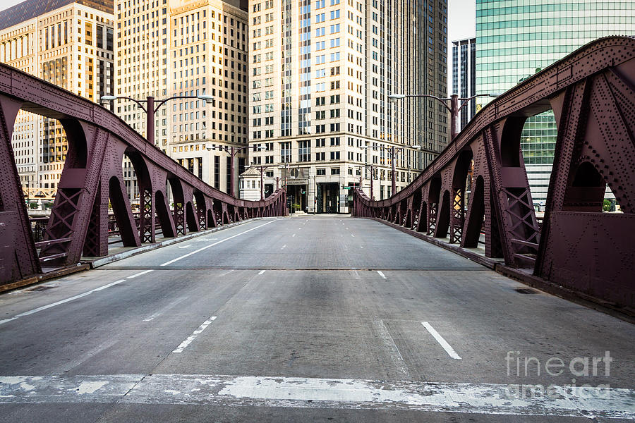 Franklin Orleans Street Bridge Chicago Loop #2 Photograph by Paul Velgos