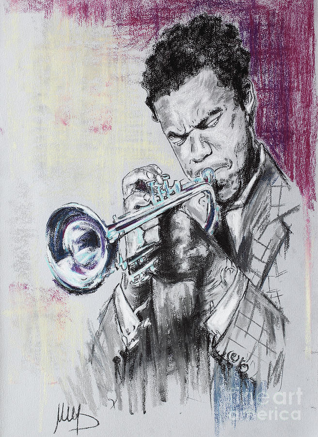 Jazz Painting - Freddie Hubbard #1 by Melanie D