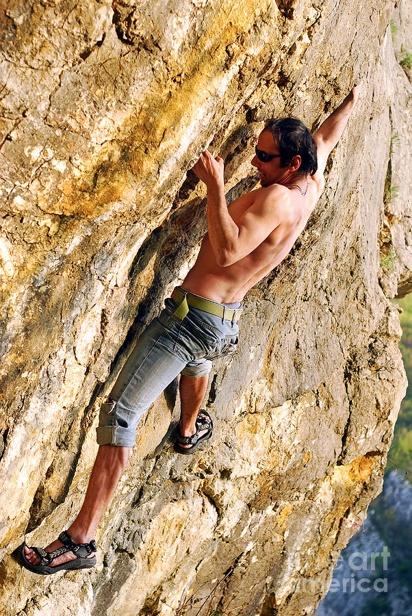 Nature Photograph - Free climber #1 by Cristian M Vela