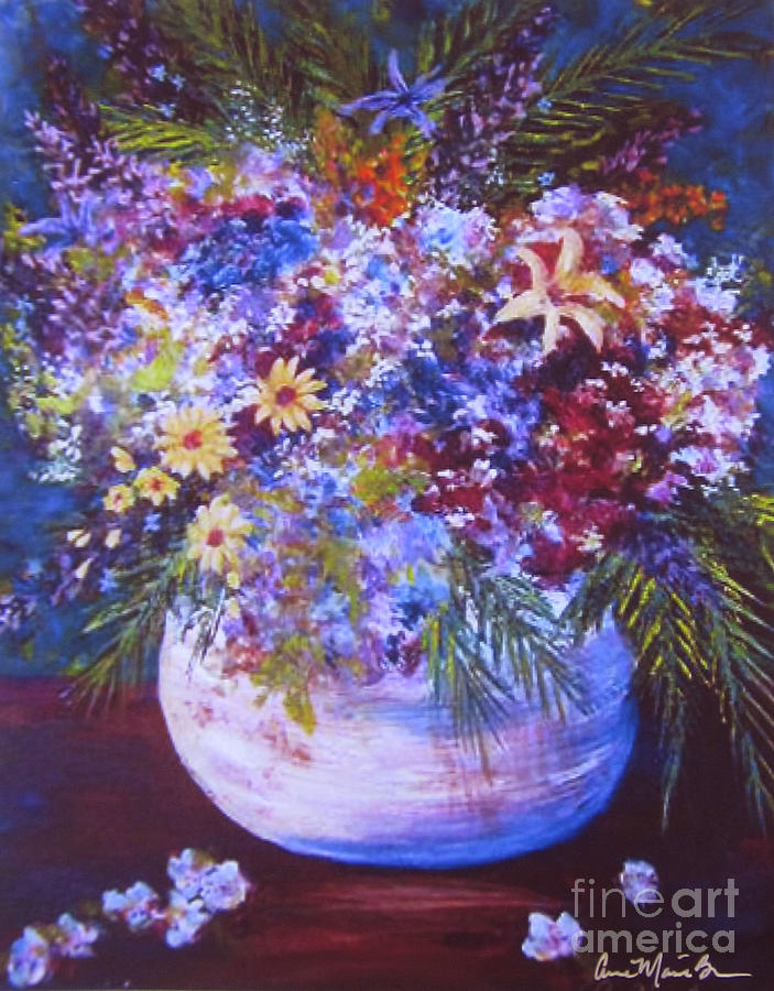 French Bouquet Painting by Anne Marie Brown
