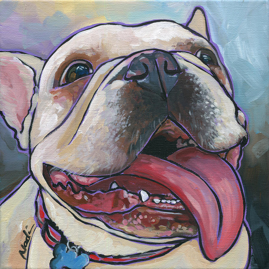 French Bulldog #1 Painting by Nadi Spencer