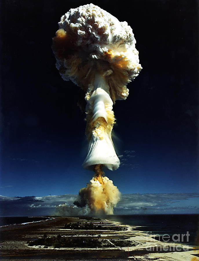 French Nuclear Test Licorne, 1970 #1 Photograph by Science Source