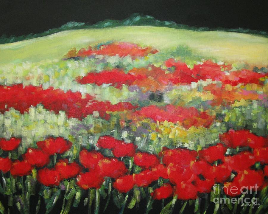 French Poppies #1 Painting by Marsha Young
