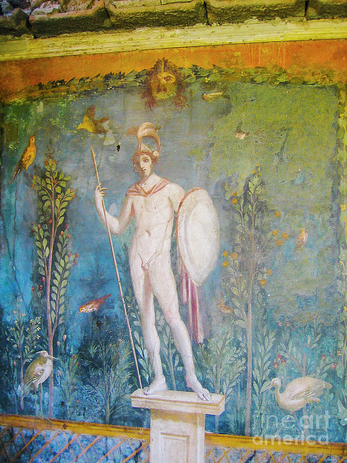 Fresco of Mars in house of Venus in Pompeii Photograph by Patricia Hofmeester