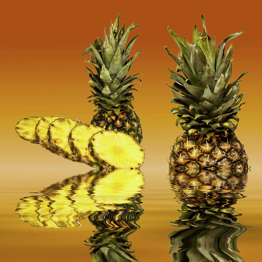 Fresh ripe pineapple fruits #1 Photograph by David French