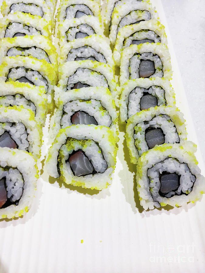 Fresh sushi portions #1 Photograph by Tom Gowanlock