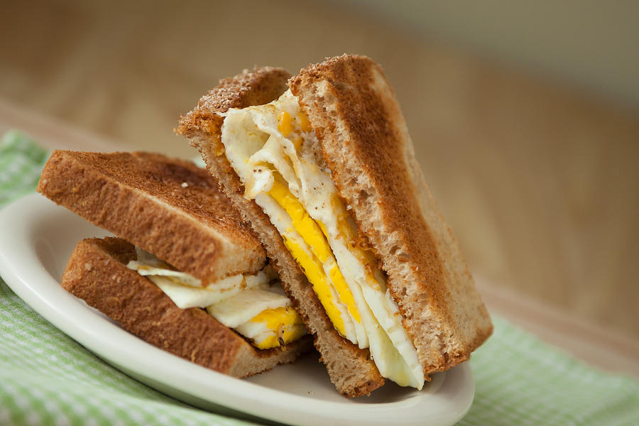 Fried Egg Sandwich on Whole Grain Toast Photograph by Erin Cadigan ...