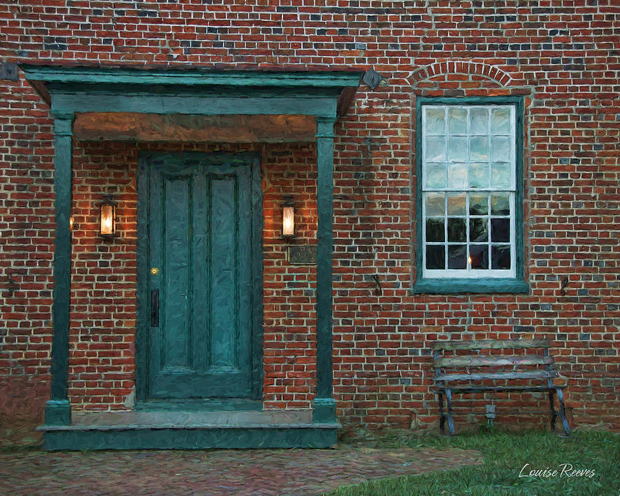 Brick Photograph - Friends Meeting House #1 by Louise Reeves