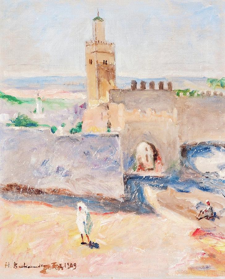 From Tangier #1 Painting by Hugo Backmansson