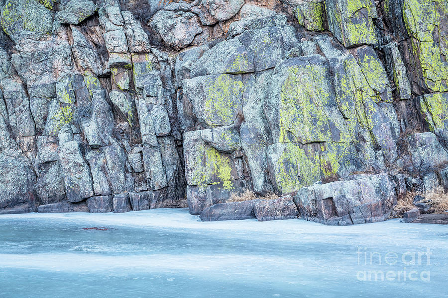 Frozen River And Rocky Cliff #1 Photograph by Marek Uliasz