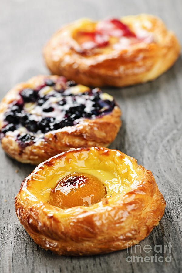 Fruit Photograph - Fruit danishes 2 by Elena Elisseeva