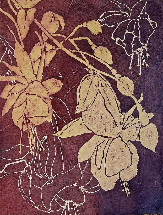 Fuchsia #1 Painting by Carolyn Rosenberger