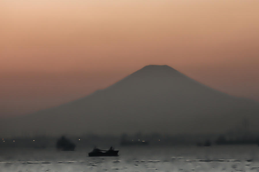 Sunset Pyrography - Fuji san #1 by Peteris Vaivars