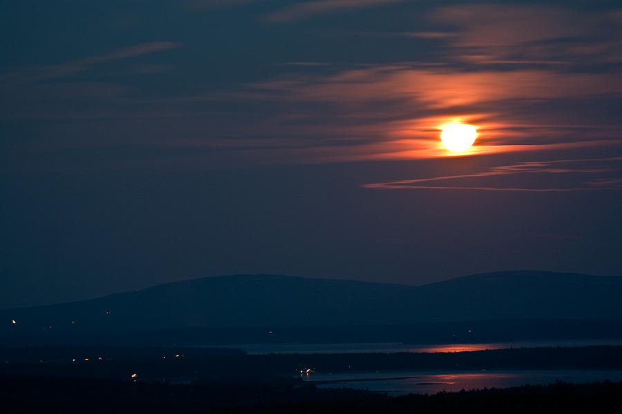 Full Moon Over Acadia III #1 Photograph by Greg DeBeck