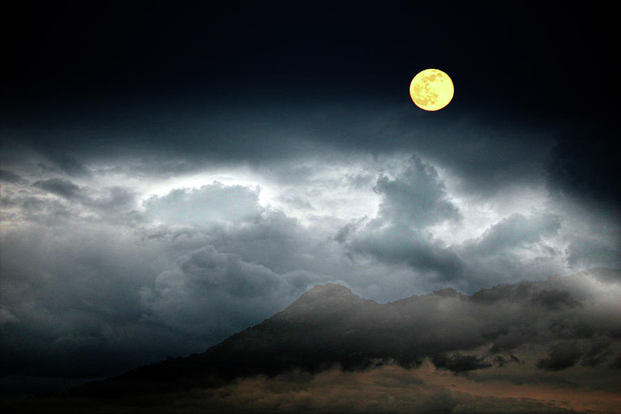 Full Moon Over Borrego Photograph